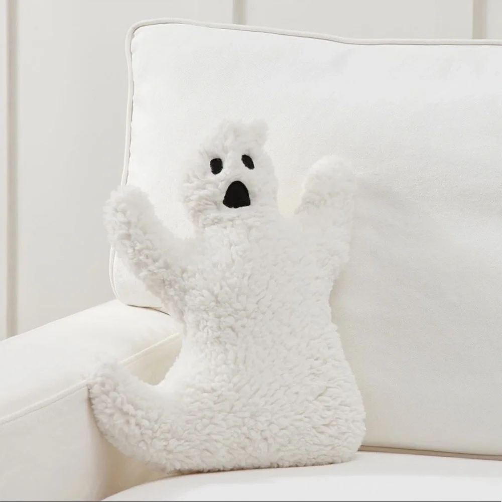 Pottery Barn ghost shaped pillow